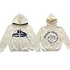 PlusSize Clothes Star Letter Print Retro Oversized Hoodie Women Y2K Street Hip-Hop Color Harajuku Casual Zipper Women Sweatshirt