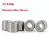 5-10Pcs Inside Diameter 4mm OD 6/7/8/9mm Stainless Steel Sleeve Bushing Wear Resistant Bushing Inner Guide Sleeve Hollow Bushing