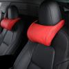 Headrest Pillow Universal Car Neck Pillow For Rest Leather Neck Pillow Memory Cotton  Accessory suit For Tesla Model3 Y Neck