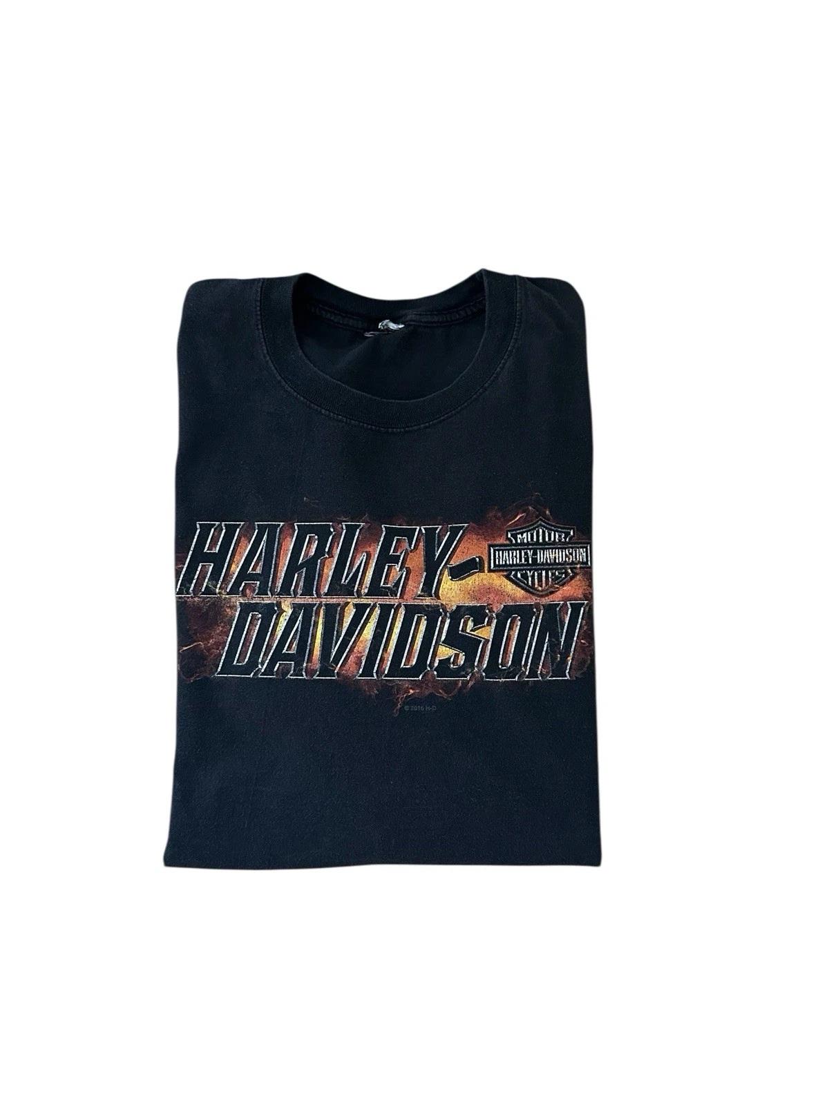 Vintage Harley Davidson Men’s XL Arkansas Hog Pig USA S