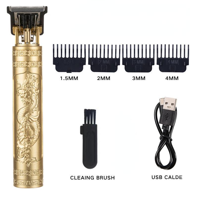 Vintage T9 Electric Cordless Hair Cutting Machine Professional Hair Barber Trimmer For Men Clipper Shaver Beard Lighter