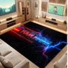 Abstract Personalized Theme Crystal Velvet Floor Rug Personalized Custom Name Text Warm Carpet Home Decoration