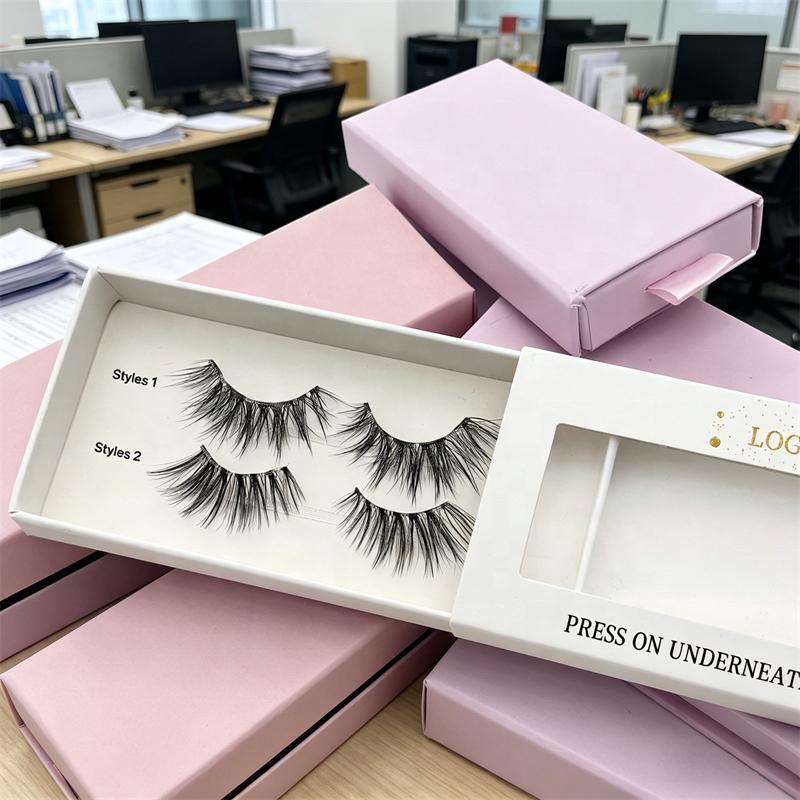 3D Effect Natural False Eyelashes Daily Wear Press On Multipack Lightweight Full Strip Lashes Pre-Glued Half Eyelash