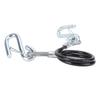 For RV Trailer Safety Cable 3500Lbs Load Capacity With 2 Hooks Galvanized Iron High Strength