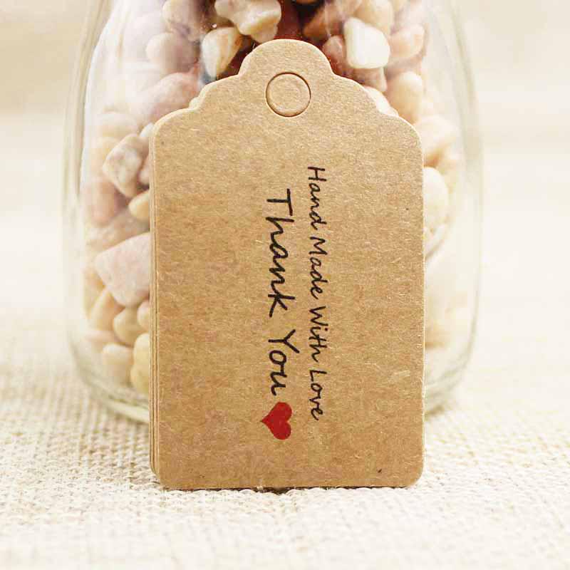 5x3cm DIY Made with love wedding tag card scallop heart shape valentines days gift /crafts/bakery /candy tag label 100opc/lot