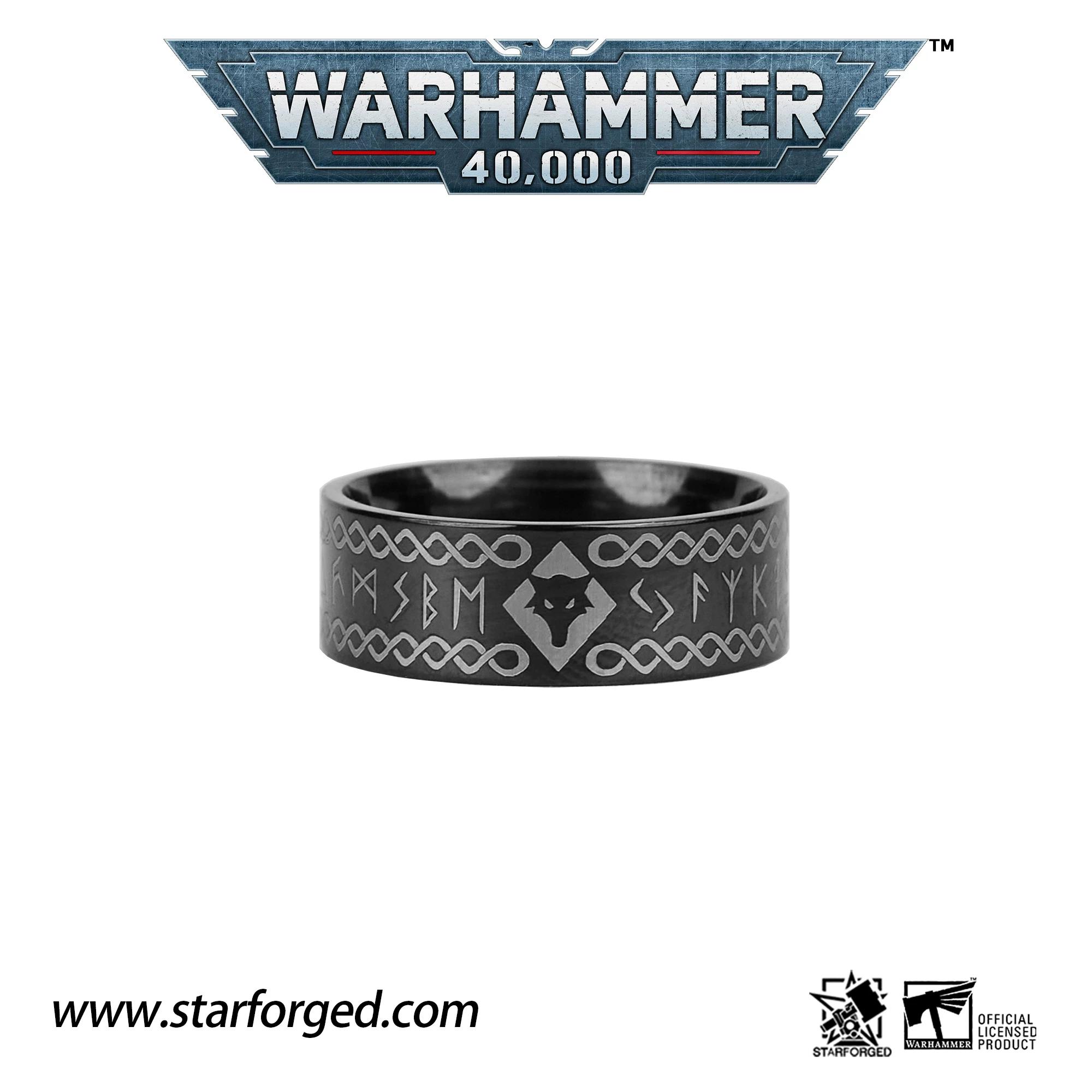 

Зірковий Виливок Starforged Warhammer 40K Периферійний Механічний Бог Релігія, Екстремальний Воїн Титановий Сталевий Перстень us size 9