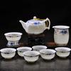 Shengdahao Blue and White Porcelain 10-Piece Tea Set