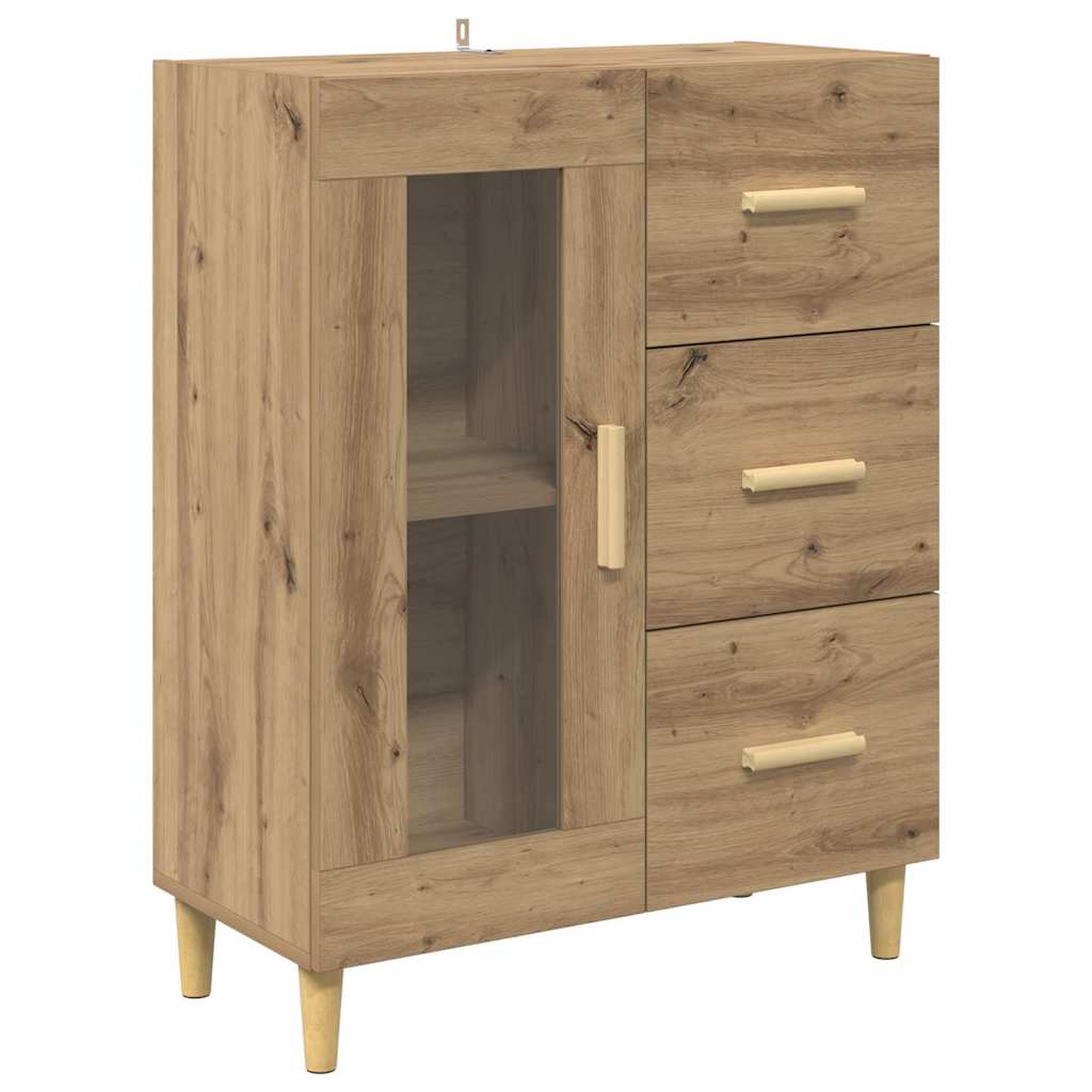 Highboard Artisan Oak 69.5 X 34 X 180 Cm Particleboard