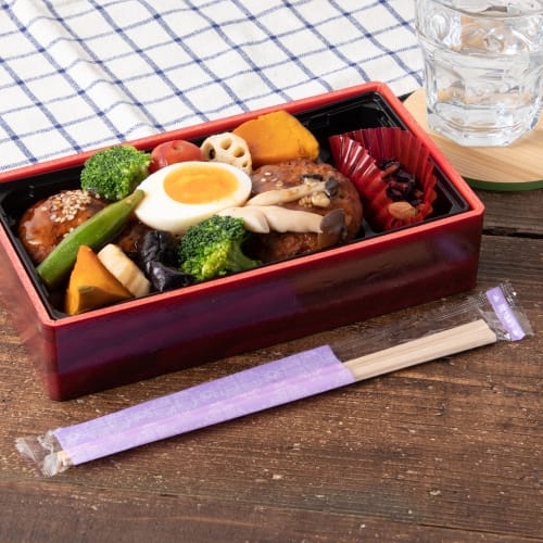 Strix Design Disposable Chopsticks, 30 Pairs, 20.3cm, Birch Wood, Individually Wrapped, Damask Pattern, Perfect for Entertaining, Parties, and Hygieni