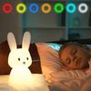 Bunny Lamp Cute Rabbit Lamp Color Changing Silicone Lamp Animal Lamp Rechargeable Night Light Toddler Night Light For Special