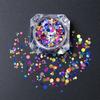 Bright Nail Art Round Sequins Nail Sequins Glitter Powder Glitter Phototherapy Nail Art Decorative Patch 12 Colors Nail Art Accessories