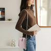 Solid Color Simple Phone Bag Fashionable Mini Versatile Diagonal Cross Bag