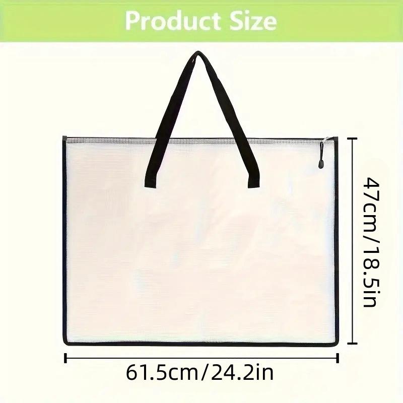 

Large Capacity Transparent Art & File Tote Bag