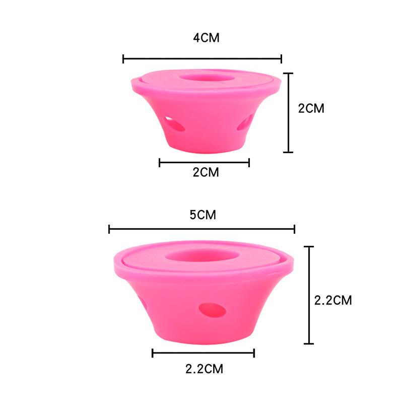 Mushroom Hair Curlers: Soft Silicone Bell-Style Rollers in Large & Small Sizes, PVC Packaging, In Stock