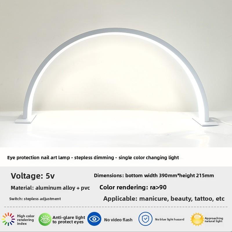 Beauty Nail Light Led Lamp For Manicure Salon With Button Control And Eyecare Lighting