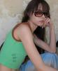 CENTAUR.KR Doodle Raglan Sleeveless Top_Green