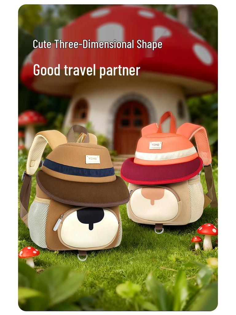 Yome Cute Design Lightweight Backpack for Toddlers - Ideal for Kindergarten, Outdoor Adventures, Boys & Girls