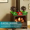 16 Blades Heat Powered Fireplace Fan Double Sided Log Wood Burner Ecological Efficient Home Heat Distribution Quiet Stove Fan