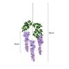 96cm Long Branches Artificial Wisteria Flowers Hanging Trailing Realistic Decorative Artificial Fake Flower