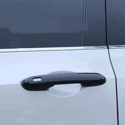 Car Door Handle Cover ABS Carbon Fiber Anti-Scratch Decoration Sticker For Lexus NX 2022 NX260 NX350h Auto Exterior