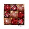 9Pcs Christmas Ball Baubles Xmas Tree Hanging Pendants Party Supplies Decor for Window Yard