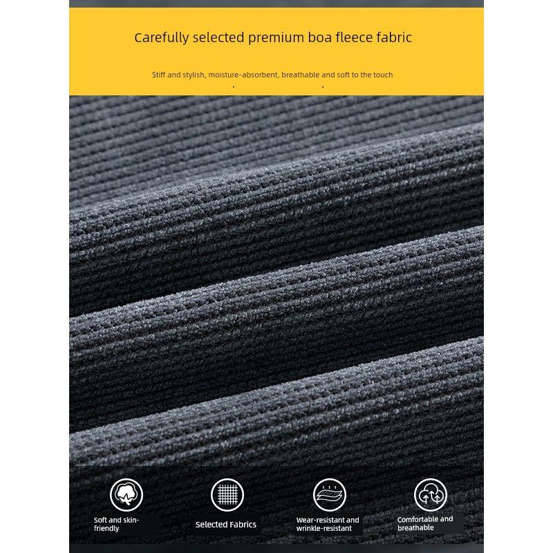 Foreign Trade Surplus Spring and Autumn New Corduroy Casual Pants for Men, Versatile Loose Hong Kong Style Straight-Leg Drawstring Drapey Long Pants