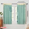 2pcs 2D flat printing Window Curtains Dance In The Rain 100% Polyester Fabric Without Electricity Holiday Decorations Perfect