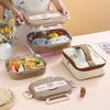 Ruhan Rabbit Double-Layer Stainless Steel Bento Box with Insulated Bag