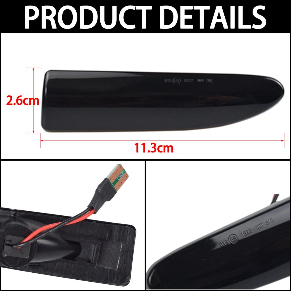 Side Marker Light Dynamic LED Turn Signal Flashing Indicator Blinker For Jaguar X-TYPE 2002 2003 2004 2005 2006 2007 2008