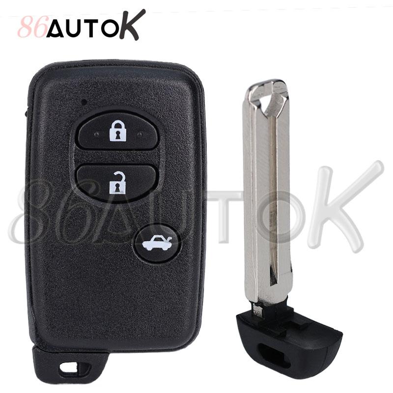 Car Key Shell Smart Key Case For Toyota Camry Prius Rav4 Avalon Corolla Land Cruiser Venza Car Key Case Fob 2/3/4 Buttons