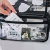 Large Capacity Pencil Bag Simple Stationery Storage Bag Children Pen Case Transparent Pencil Case Students School Supplies