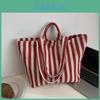 Street Style Canvas Tote Bag Large Capacity For Shopping And Commuting