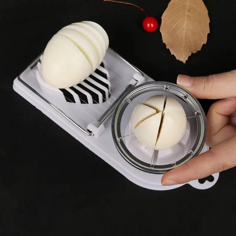 Stainless Steel Egg Sectioner - Multifunctional Egg Cutter/Slicer,Flower-Shape Cutter Mold,Luncheon Meat Cutter,Kitchen Gadgets