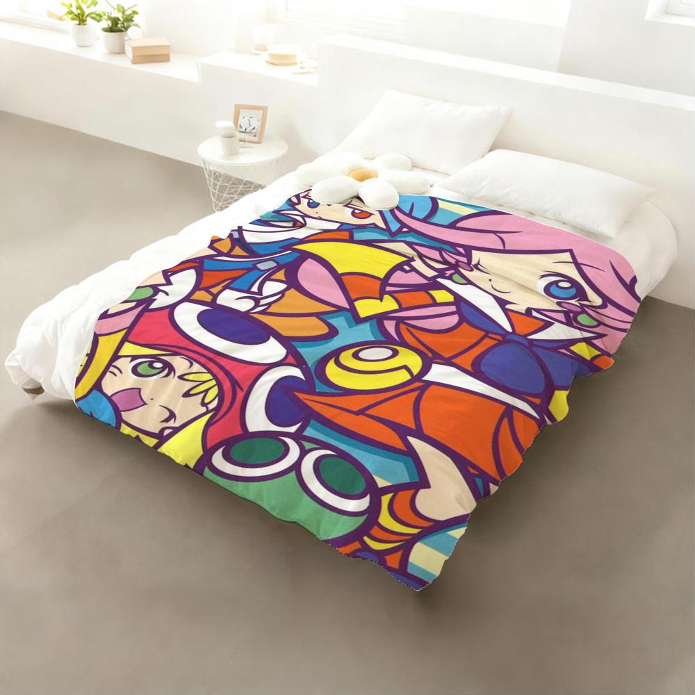 

Game Puyo Pop Fever Throw Flannel Throw Blanket: Soft Kid-Friendly Warm Anti-Static All Season Washable Couch Bed Home 75x90cm