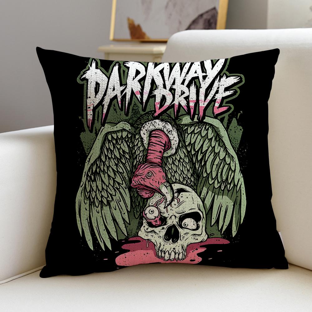 Metal PParkway DriveS Cushion Cover Breathable and skinfriendly linen pillowcase square removable and washable cushion