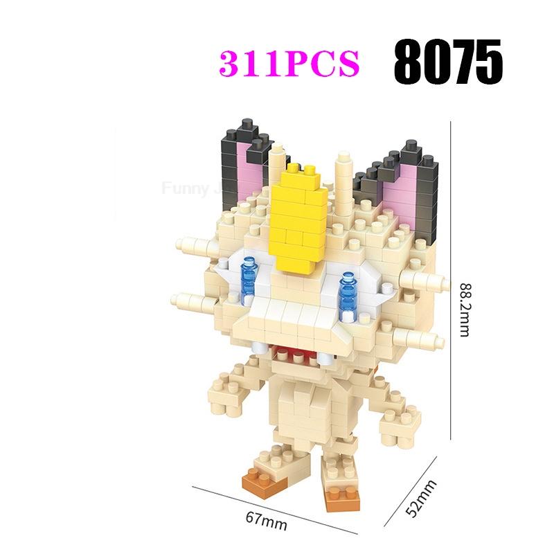 Funny Pokemon Building Blocks Assembly Anime Picachu Charizard Doll Blastoise Bulbasaur Gengar Pokémon Bricks Toy for Kid Gift