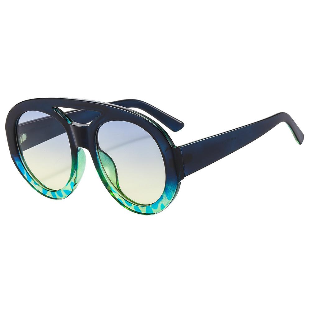 Round Oversized Sunglasses Women Men Vintage UV400 Protection Luxury Oval Sun Glasses Shades For Female Unisex