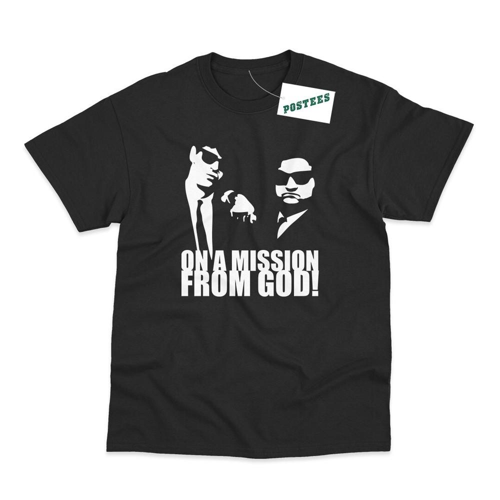 

On A Mission From God Inspired By The Blues Brothers DTG Printed T-Shirt M