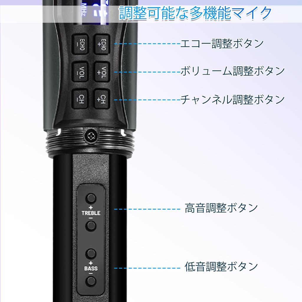 Kithouse K380S Wireless Rechargeable Dynamic UHF Technical Standards Compliance Handheld Microphone with Multiple Unit Simultaneous Japanese