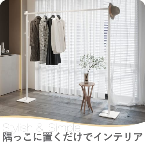 BAOYOUNI Foldable Indoor Drying Rack for Compact Storage, Approx. W95-173 x D25 x H160cm (35.7-67.2 x 9.7 x 6.7 inches), Easy Assembly, White, 3-Way,