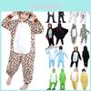 Entzückender Tier-Pyjama Kigurumi Kinder Cosplay Einteiler mit weichem Flanellmaterial