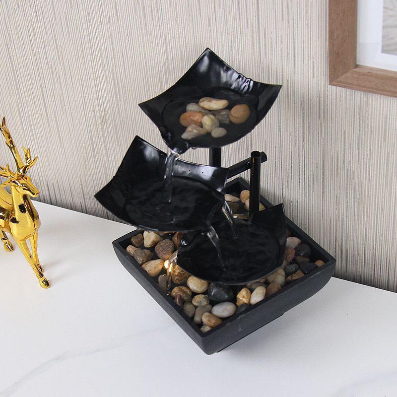 Desktop Rockery Waterfall Fountain for Home, Bedroom, or Living Room Decor