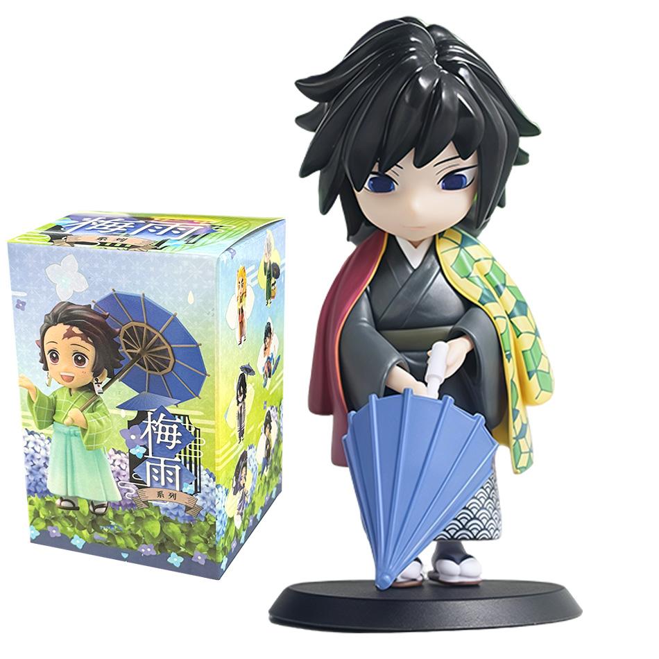 Demon Slayer Figure Toy Anime Kimetsu Yaiba Umbrella Tanjiro Nidouzi Inosuke Zenizu Figurine Model Doll Gifts PVD no series Kid Friendly Entertaining