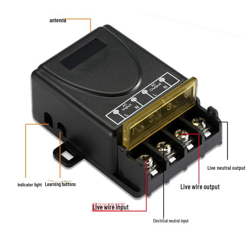 AC85-265V 30A Wireless Remote Control Switch for Water Pump/Motor/Lamp