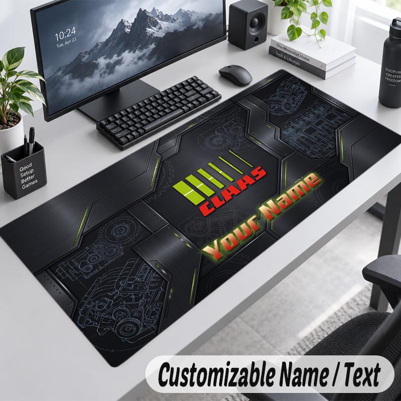Custom Name Text Mouse Pad CLAAS Personalized Desk Pad For Work And Gaming