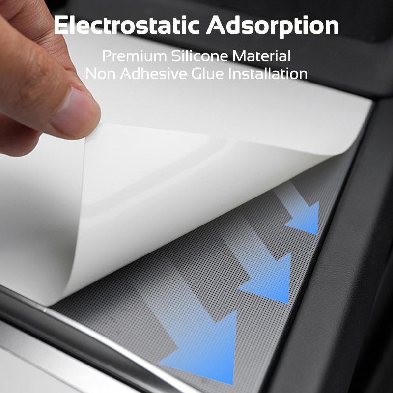 Center Console Electrostatic Adsorption Cover for Tesla Model 3 Highland Y Juniper 2024-2026 Interior Protector Film Sticker
