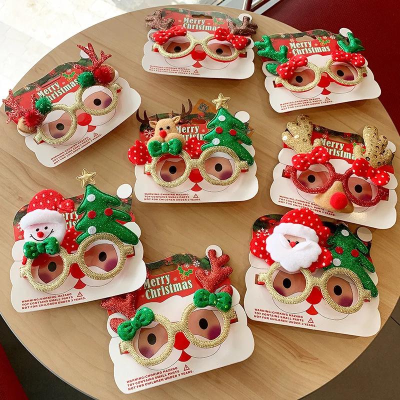 Weihnachts-Hirsch Lustiger Brillenrahmen für Damen Studentenparty Dekoration Weihnachtsanhänger Hängende Ornamente Brillen Geschenk
