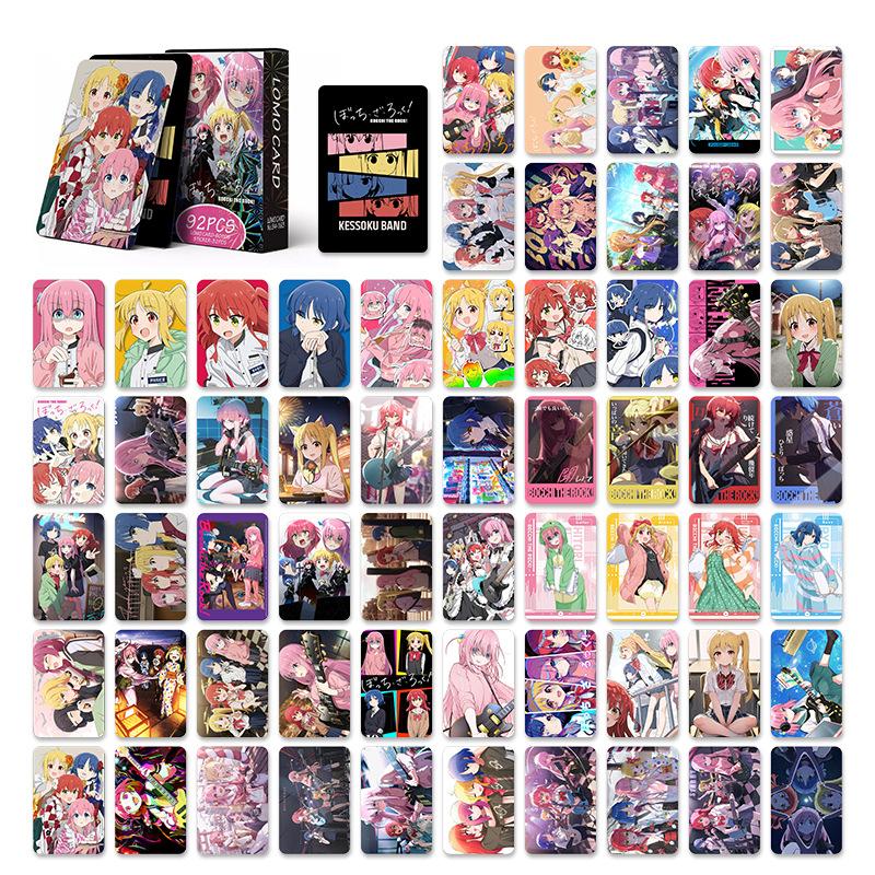 92 szt./zestaw Anime Bocchi The Rock Kartki ze Zdjęciami Karta LOMO Fotokarta dla Fanów Kolekcja Prezent