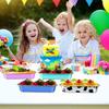 50 Pcs  Tin Foil Box Oven Air Fryer Tin Carton Food Barbecue and Baking Aluminum Foil Plate Household Cake Mold