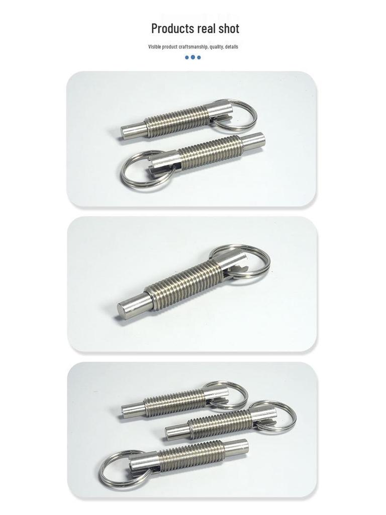 Självlåsande teleskopisk kolvpinne i rostfritt stål med precisionsdragring